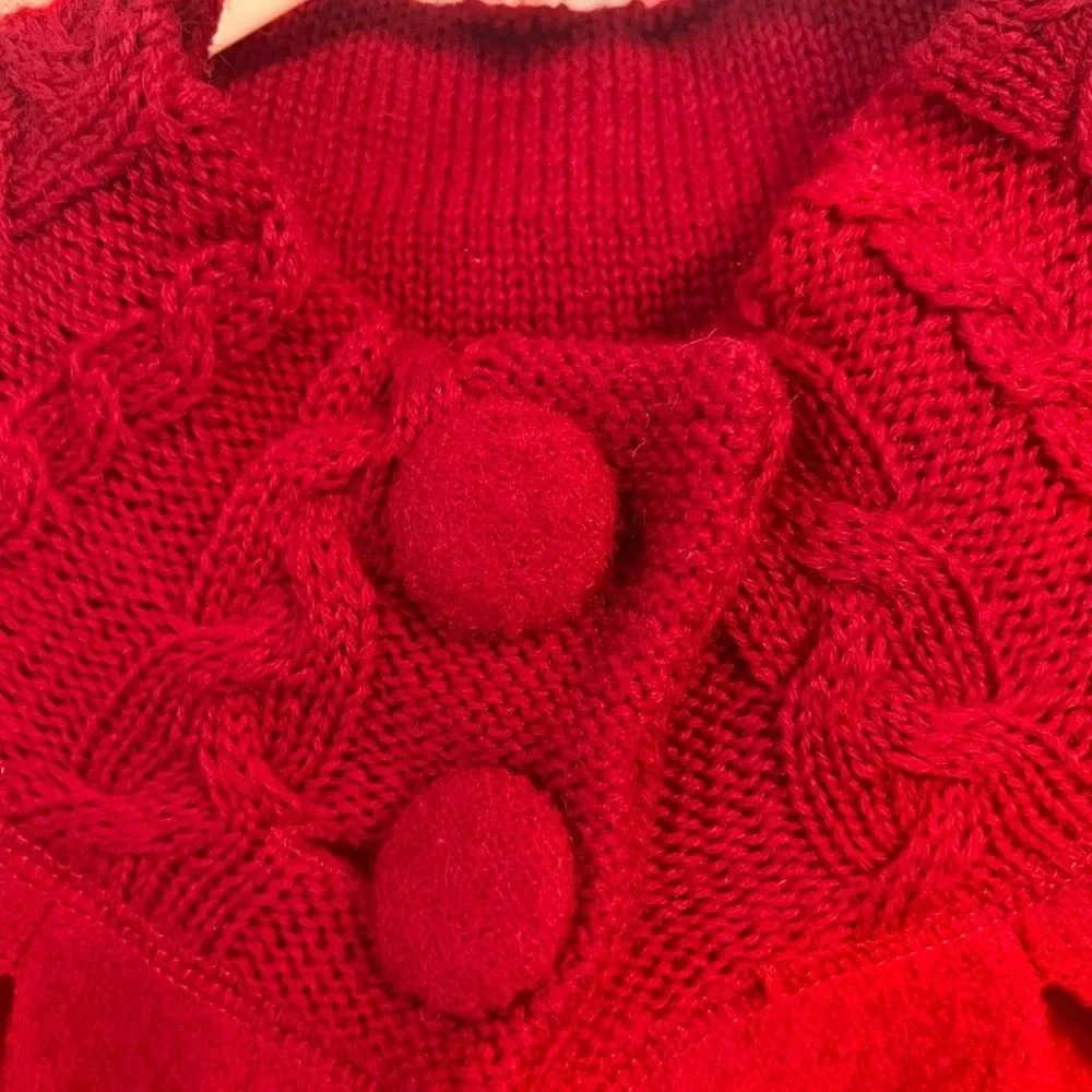 Final Price For Cynthia ( Cynthia Rowley ) Red Wool Buttoned Jacket - Picture 2 of 8